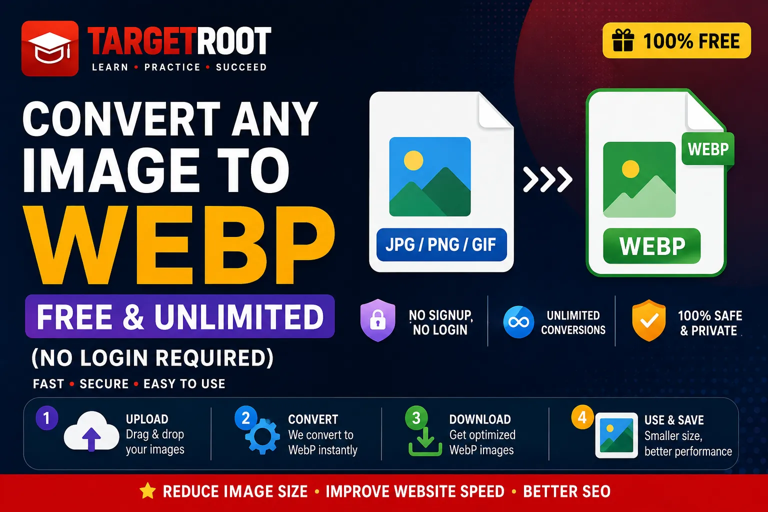 Convert Any Image to WebP Free & Unlimited (No Login Required) — technology blog post thumbnail