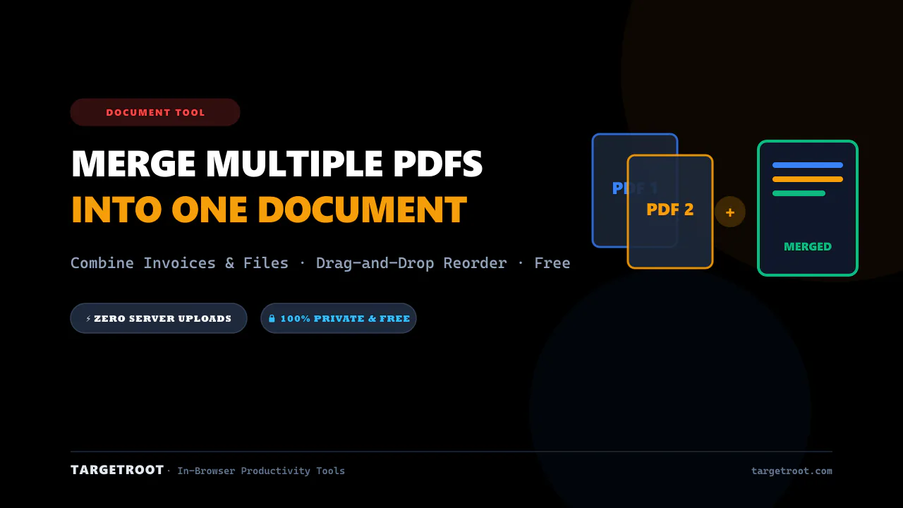 How to Merge Multiple PDF Files into One Document Online Free — document blog post thumbnail