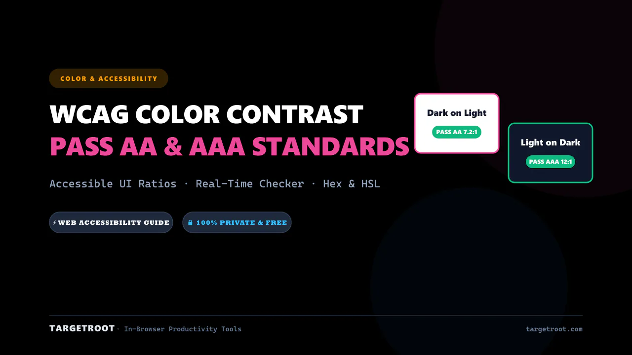 WCAG Color Contrast Guide for Designers: Pass AA & AAA Standards — color blog post thumbnail